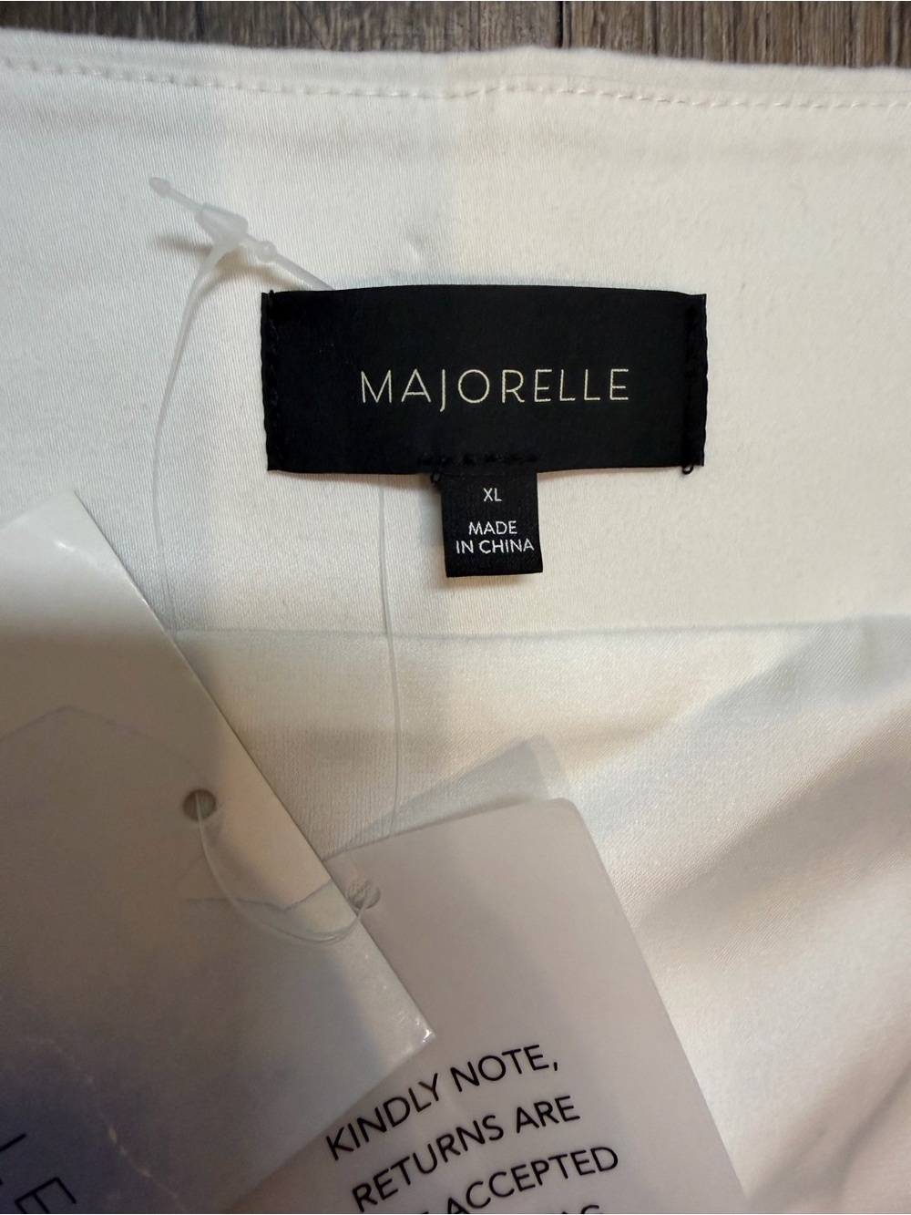 NWT MAJORELLE Genevieve White Short Sleeve Gold Rose Button Mini Dress REVOLVE - Picture 5 of 12